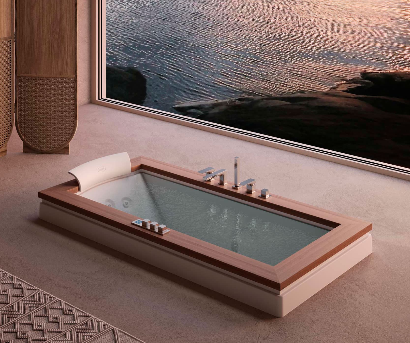 Cadă de baie cu hidromasaj Jacuzzi® Aura Uno